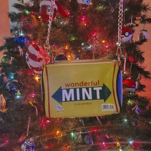 Wonderful Mint Gum Handbag Crossbody Gold Chain Purse